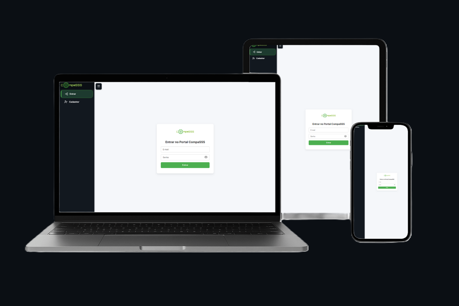 Portal responsivo — CompaSSS